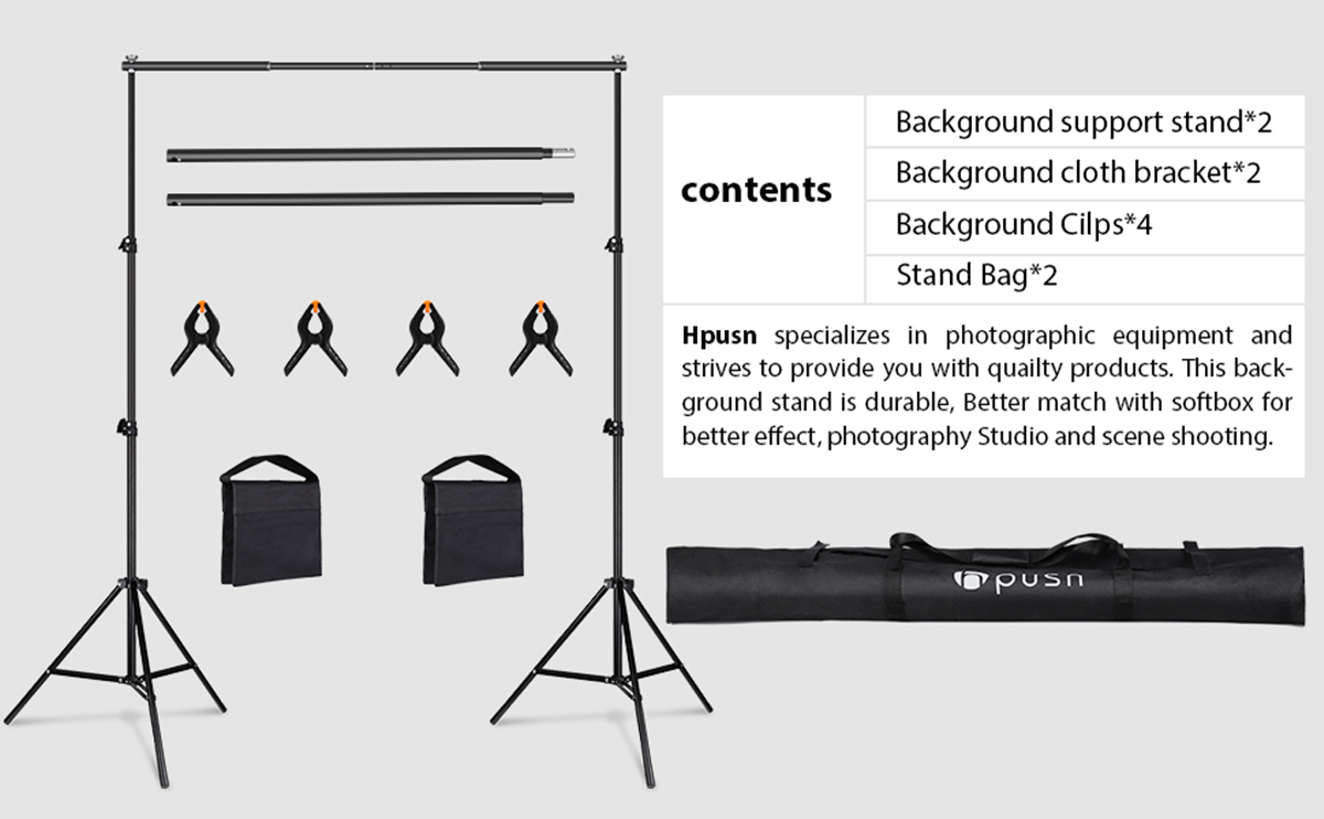 Double Rod Backdrop Stand